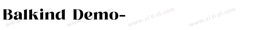Balkind Demo字体转换